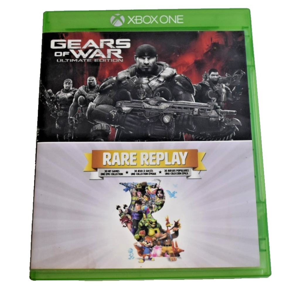 Gears of War Ultimate Edition and Rare Replay Bundle Xbox One 2 Disc